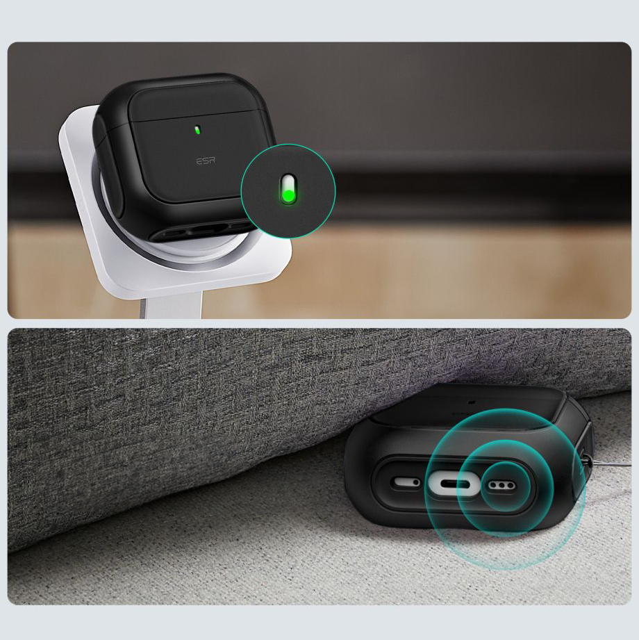 Etui ESR Orbit HaloLock MagSafe do Apple AirPods 4, czarne